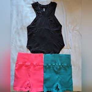 FP Movement 2 Biker Shorts And A Tank Bundle - NEW